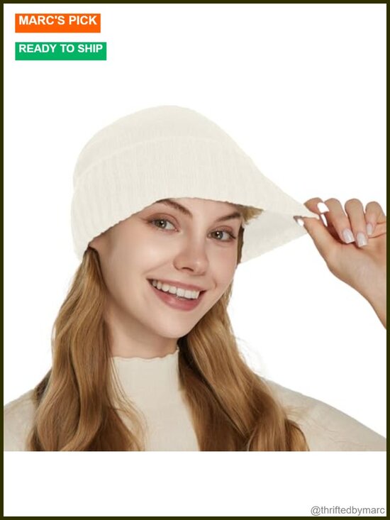 Satin Lined Beanie Women Slouchy Knit Hat Cashmere Wool Blend Hair Friendly main image 6